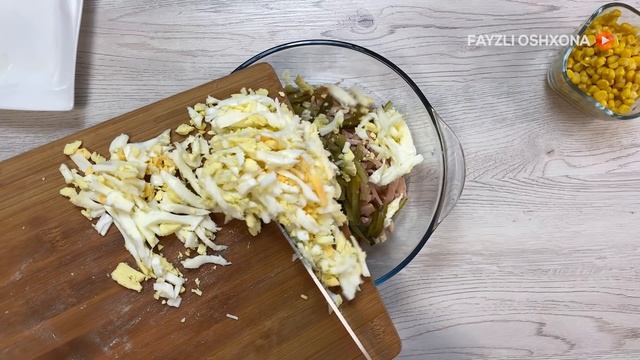 Жудаям осон ва маззали байрамона салат / Очень вкусный Салат на праздничный стол 2021 смотреть онлайн