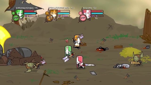 Castle Crashers. Прохождение с Алексом и Пауком. #1 смотреть онлайн