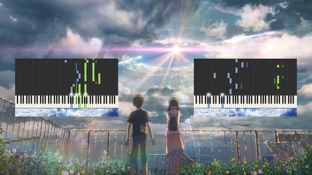 RADWIMPS - Weathering With You Medley For Two Pianos смотреть онлайн