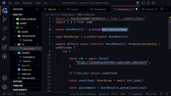 Typescript &  Zod tutorial with React-Hook-Form