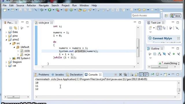 Tutorial 5 - Cicli For,DoWhile,While (Java) смотреть онлайн
