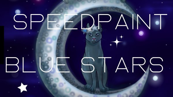 Warriors cats Spedpaint - Blue Stars