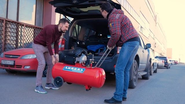 Легендарный компрессор GALE с ресивером 100л. смотреть онлайн