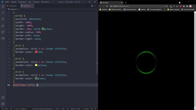 Необычный атомный лоадер на сайт | CSS Анимация | Atom Loader смотреть онлайн