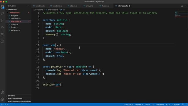 TypeScript Tutorials #20 - Syntax around interfaces смотреть онлайн