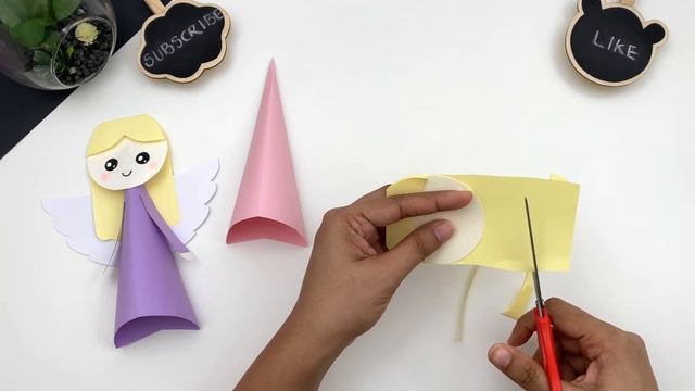 How To Make Easy Paper Angel Craft For Kids / Nursery Craft Ideas /Paper Craft Easy/ KIDS crafts смотреть онлайн