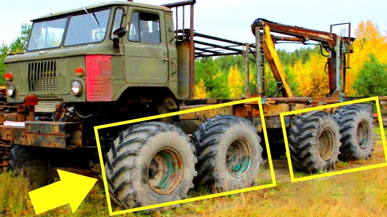 НАШЛИ восьмиколёсную ШИШИГУ с четырьмя мостами, в заводских условиях таких не делали! смотреть онлайн