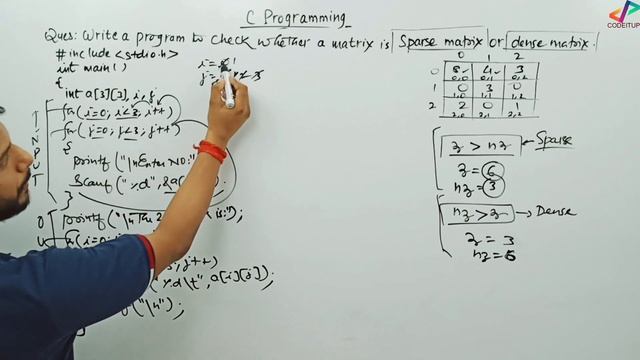 Sparse or Dense Matrix | C Programming смотреть онлайн