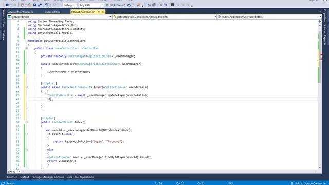 Update current logged In User profile in ASP.NET CORE Identity смотреть онлайн