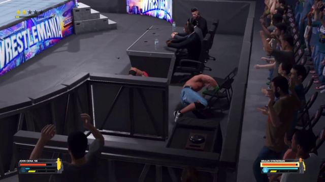 John Cena vs Braun Strowman full Match WWE 2k24 смотреть онлайн