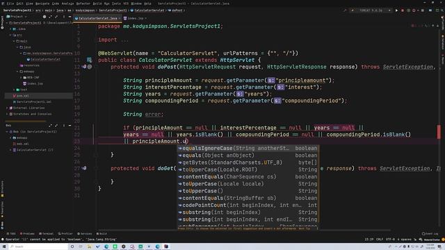 Java Servlets & JSP [11] - Project 1 - Compound Interest Calculator | Part 1 смотреть онлайн
