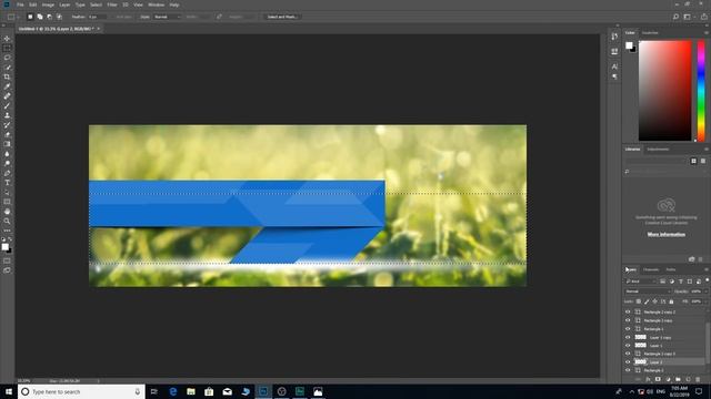 Photoshop Tutorial | Web Banner Design | Facebook Cover Design in hindi /urdu смотреть онлайн