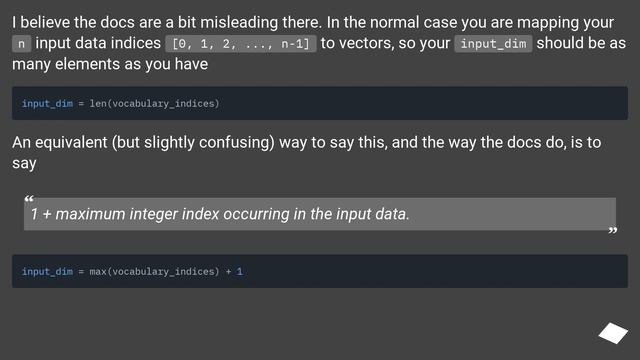 Keras embedding layer masking. Why does input_dim need to be |vocabulary| + 2? смотреть онлайн