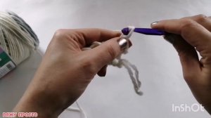 Простой шарф крючком