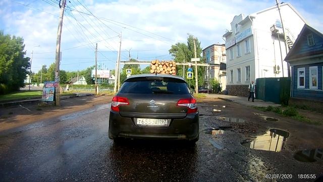 Покатушка на мопеде Альфа RX 110 по городу. Проезжаю город Торжок. смотреть онлайн