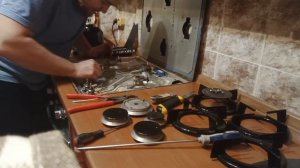 Ремонт варочной панели Ariston, ремонт газконтрооя, не держит пламя