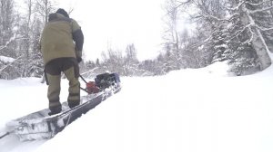 Легкое управление мотобуксировщиком МУЖИК