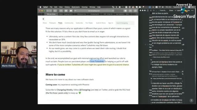Rails, Webpack y desarrollo frontend con Javascript. смотреть онлайн