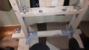 Деревянная/из дерева стойка для жима штанги лёжа своими руками.