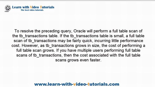 Oracle Optimization Tutorial, PL/SQL Course: Generating and Reading Explain Plans (Lesson 4) смотреть онлайн