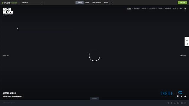 Photography Fullscreen WordPress Theme - JohnBlack Photography смотреть онлайн