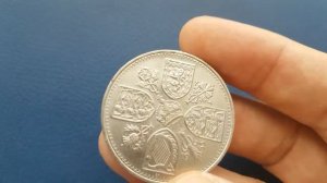 Монета Крона (5 шилингов) Великобритания коронация Елизаветы 2 - 1953 года