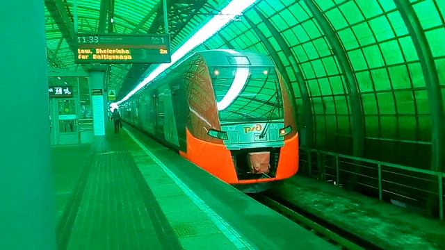 МЦК станция Деловой центр электропоезд ЭС2Г-079 смотреть онлайн