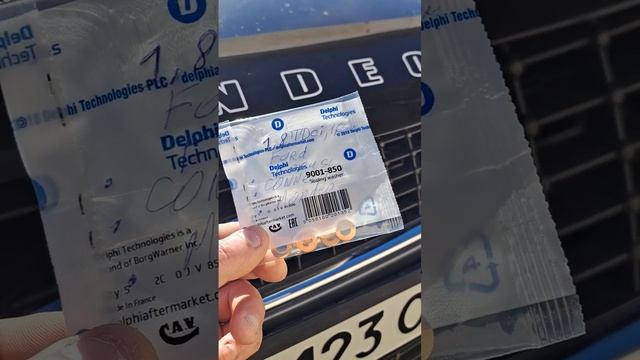 Шайба медная под форсунки Форд Фокус, Мондео, Коннект 1.8TDCi, 1.63 мм. #шайбаподфорсунку #форд смотреть онлайн