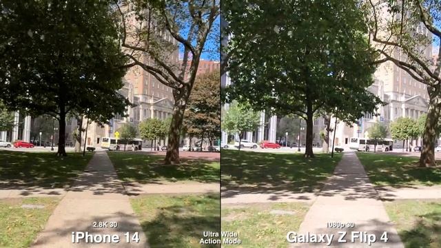 iPhone 14 vs Galaxy Z Flip 4 Camera Comparison смотреть онлайн