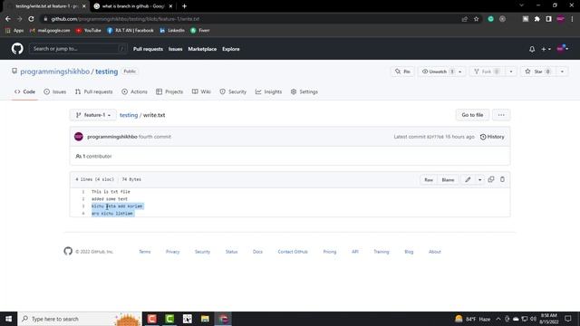 branching and merging (on github) -git & github tutorial смотреть онлайн