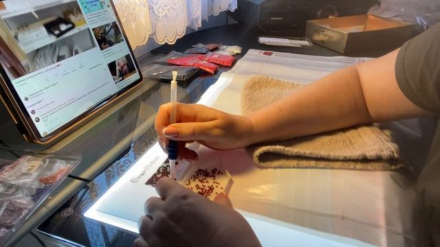 АЛМАЗНАЯ ВЫШИВКА. НОВЫЙ ПРОЦЕСС. БОЛТАЮ С ВАМИ.