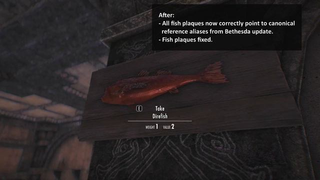 Skyrim Mod: Fish Plaque Fixes and Improvements смотреть онлайн