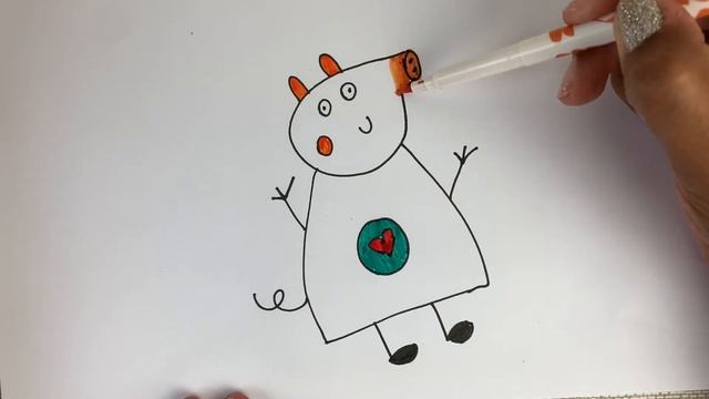 How to draw Peppa pig / bolalar uchun choʻchqacha chizish / как нарисовать свинку пеппу /Сурет салу смотреть онлайн