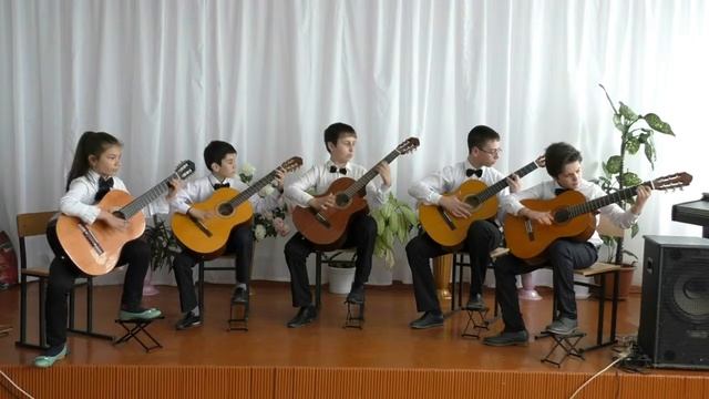 Ансамбль гитаристов РГБУДО Псыжская школа искусств Испанский танец Д Лерман смотреть онлайн