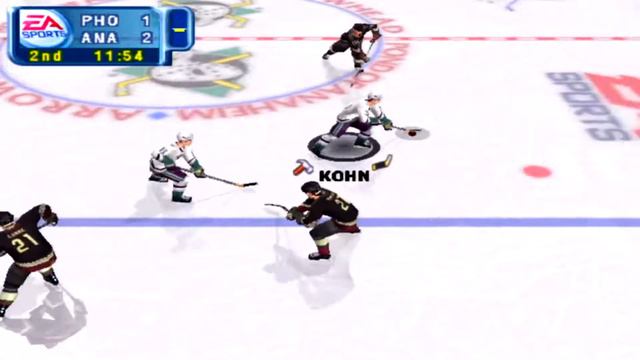 NHL 2001 Gameplay Mighty Ducks of Anaheim vs Phoenix Coyotes смотреть онлайн