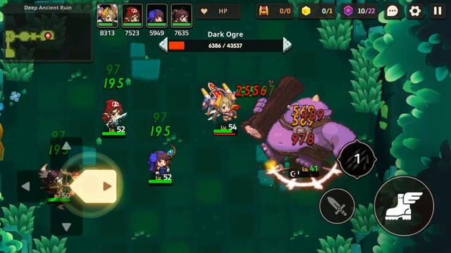 Guardian Tales Nightmare - World 1 Kanterbury Forest 1-5 - DEEP Ancient Ruin ⭐⭐⭐ 100% completion смотреть онлайн