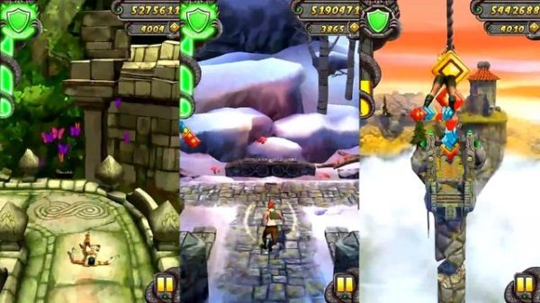 Temple Run 2 Lost Jungle VS Frozen Shadows VS Sky Summit Android iPad iOS Gameplay HD #2