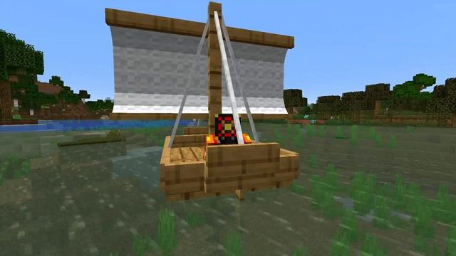 Small Ships Mod (Drivable Sailing Ships in Minecraft) смотреть онлайн