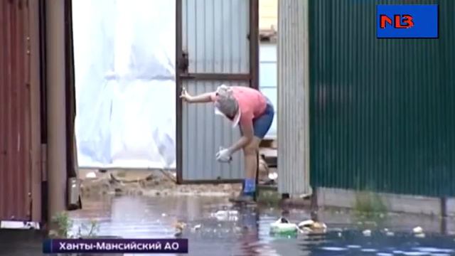Жуткий паводок в Ханты-Мансийске смотреть онлайн