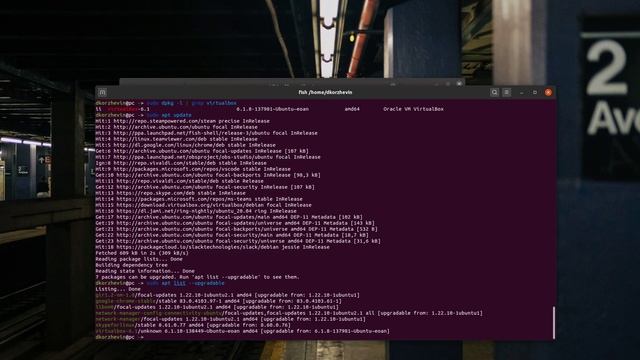 Обновление Oracle VM Virtualbox до версии 6.1.10 в Ubuntu Linux 20.04 смотреть онлайн