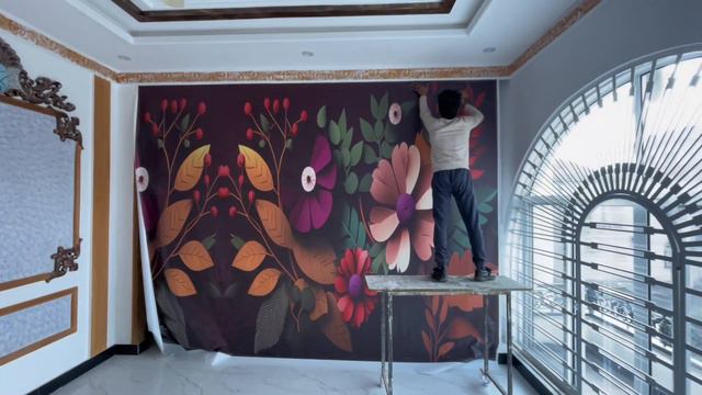 PVC New Wallpaper || Wall Pictures || PVC Waterproof felx Wallpaper New Design 2023 | Sheikhupura смотреть онлайн