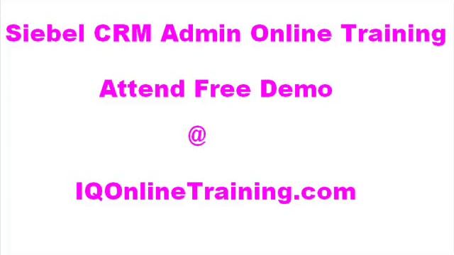 Siebel CRM Admin Online Training From India смотреть онлайн