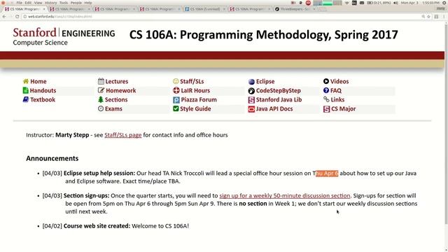 01 Marty Stepp CS 106A Programming Methodology Spring 2017 Course introduction; intro to Karel смотреть онлайн