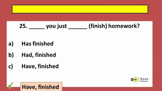 Test 24# Present Perfect Tense | Tense смотреть онлайн