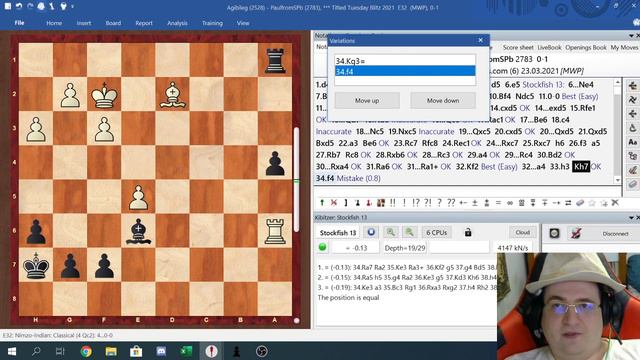 Шахматы-Как GM Павел Анисимов выиграл в Titled Tuesday 23/03/2021 смотреть онлайн