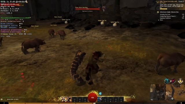 Guild Wars 2 Steam - CrossOver - MacBook Pro 2021 M1 Max 32 GB смотреть онлайн