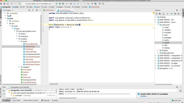 AEM Tutorial #10 | Sling Model #1 | Create Component with Sling Model in AEM 6.5 смотреть онлайн