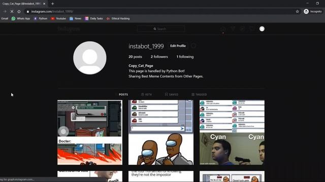 #3 instabot | Automate Insta Page | Python Bot | Project | Android App смотреть онлайн