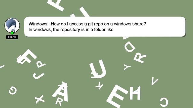 Windows : How do I access a git repo on a windows share? смотреть онлайн