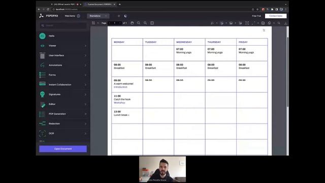 Editing text in a PDF with PSPDFKit's content editor смотреть онлайн